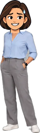 Casey, a fictional colleague with a cartoon head, from "The Last Hire".
