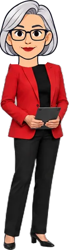 Margo, a fictional colleague with a cartoon head, from "The Last Hire".