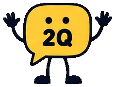 Q, the yellow two-question speech-bubble mascot, on the Trap card
