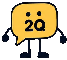 Q, the yellow 2Q guide, preparing a note.